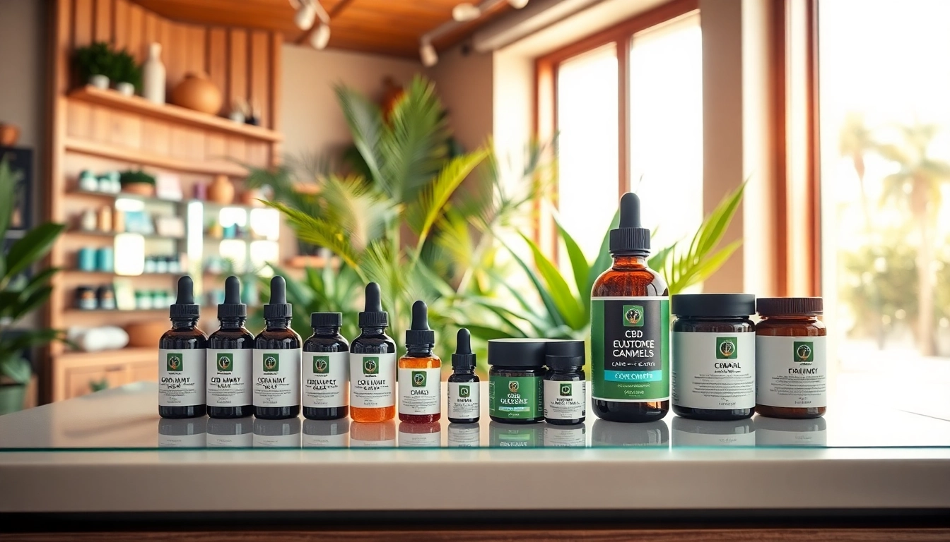 Find premium cbd miami products beautifully showcased in a chic storefront.