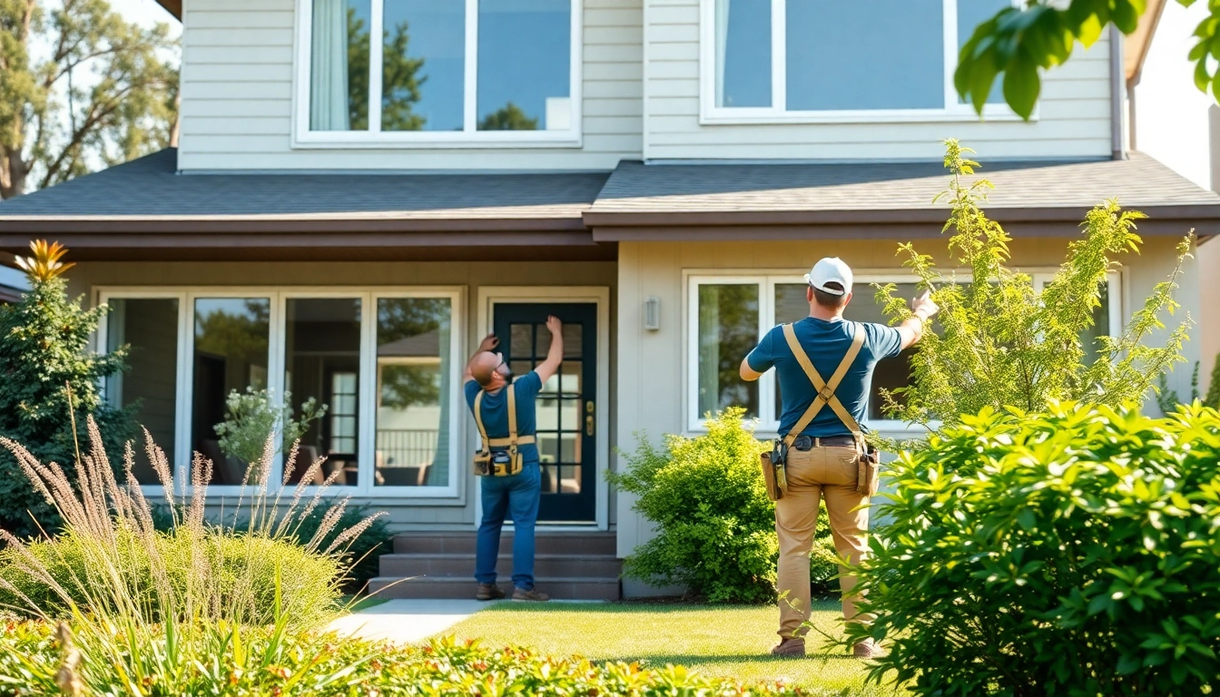 Window replacement Tigard Oregon team installing high-quality windows in a beautiful home.